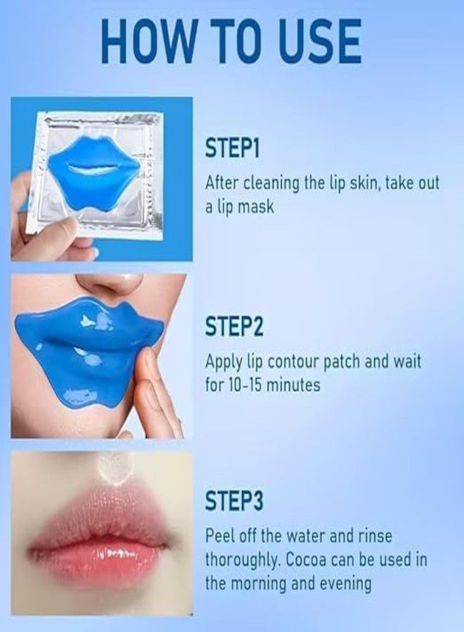 Flygon Anti-Aging Collagen Lip Patches - Hydrating Lip Mask with Hyaluronic Acid & Vitamin E - Plumping Gel Patches for Dry, Cracked Lips for Unisex (Pack Of 2) - Image 2